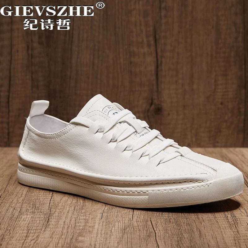 纪诗哲男鞋百搭透气时尚小白鞋潮流软底运动鞋子男款新款轻便板鞋