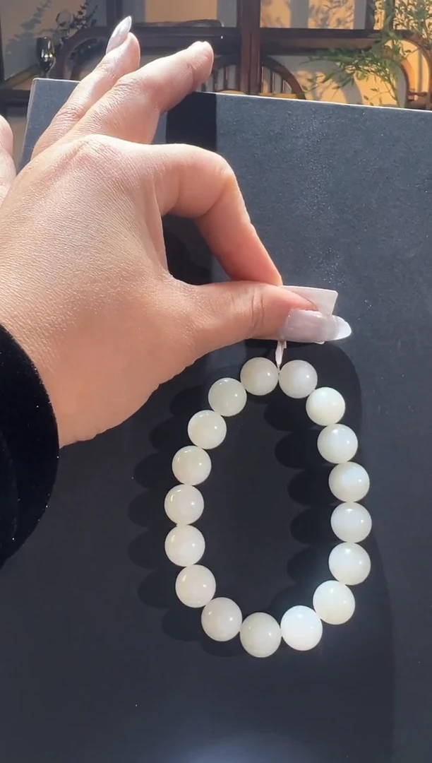 未镶嵌手串和田玉新疆和田玉于田料卡12 手串