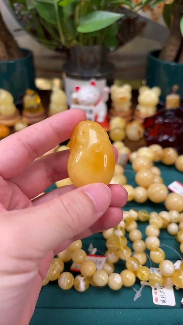 手链蜜蜡未镶嵌【p52】焦皮料蜜蜡钱袋子 15.86克