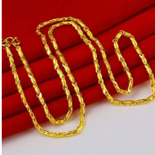 项链YPZ黄色年年有鱼项链多样性发货18835