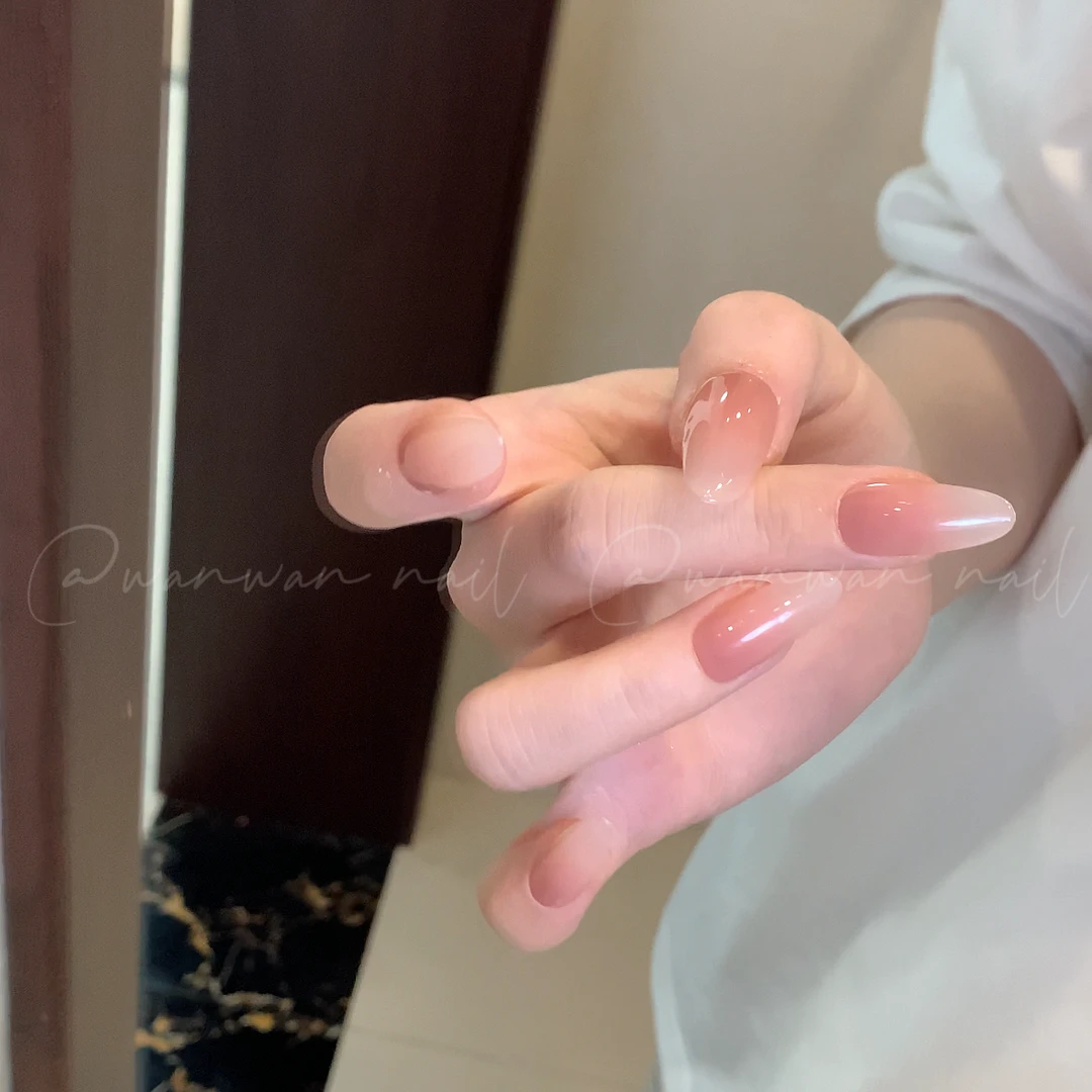 【甘露寺】纯手工纯欲渐变简约冰透穿戴甲