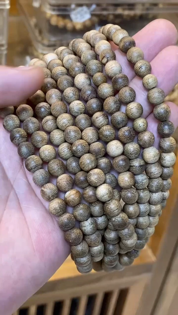 沉香手串 文莱圆珠长串0.7多样性发其一