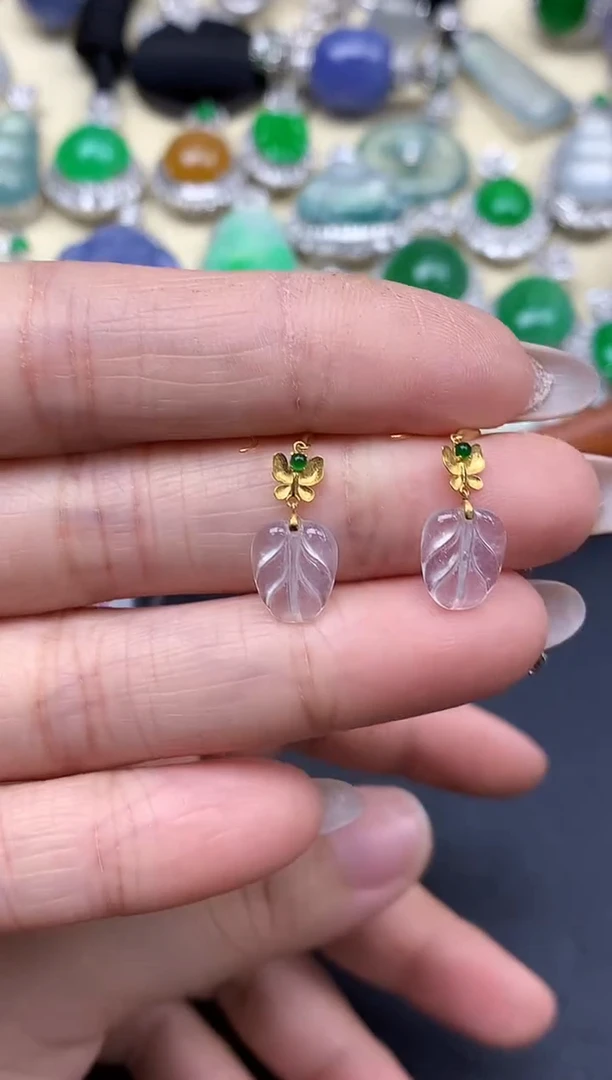 颈饰18K金镶嵌翡翠?****宝340-中国好珍宝