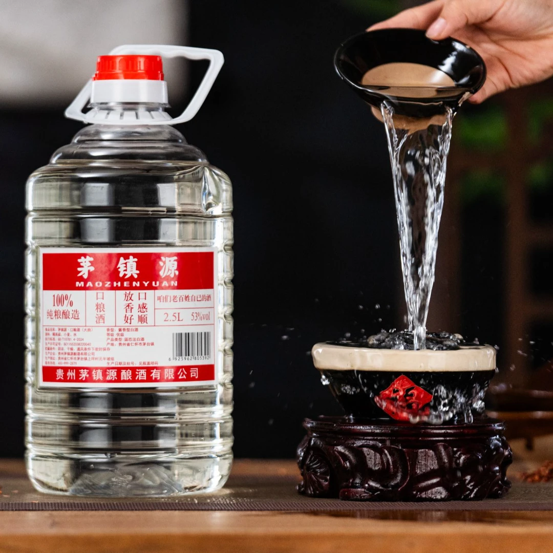 MAOZHENYUAN/茅镇源口粮酒大桶装大曲坤沙酱香型白酒53%Vol2500ml