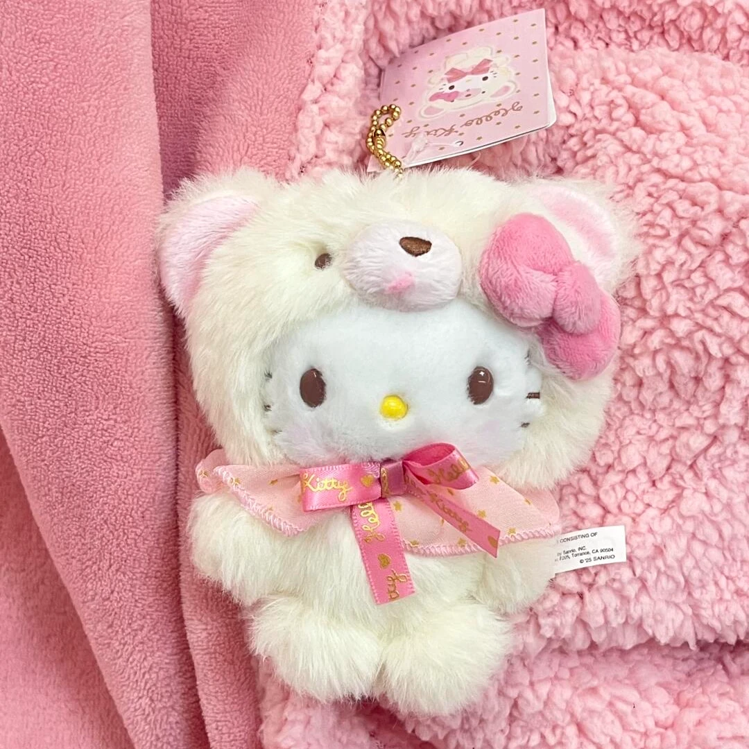 【大阪限定】HelloKitty 新款白熊毛绒 钥匙扣玩偶