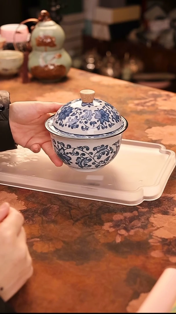 陶瓷茶具（无礼盒无茶盘）@@A8738