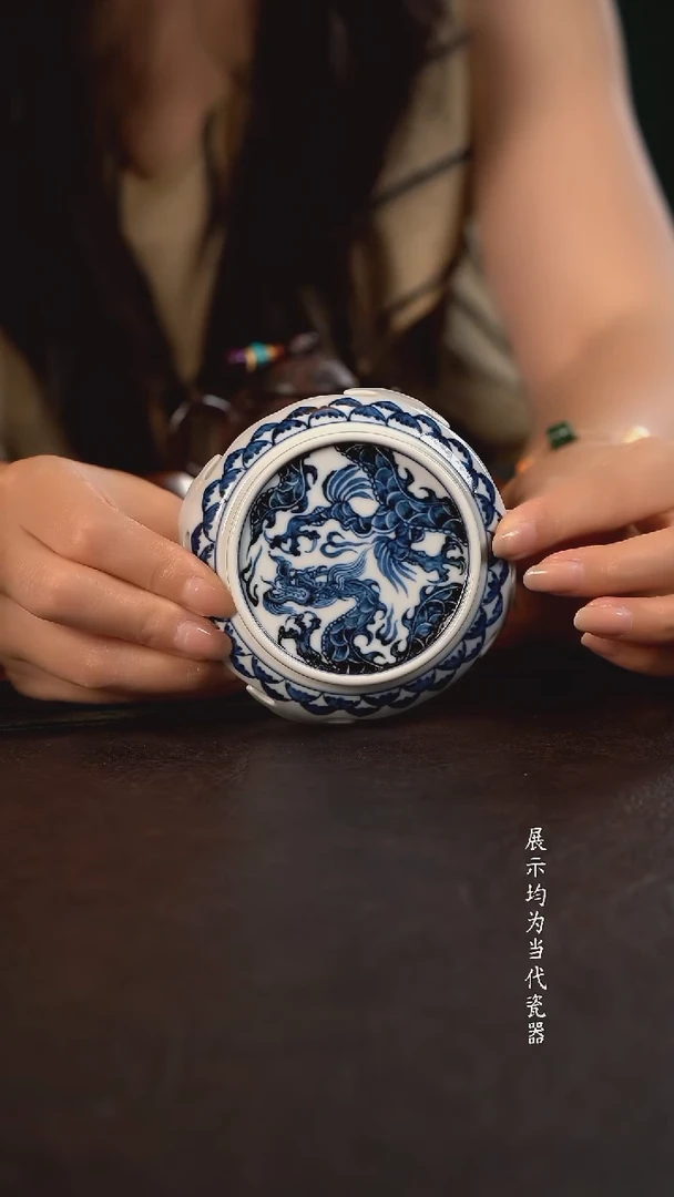 雲山敬古龙纹 如意脚小板凳