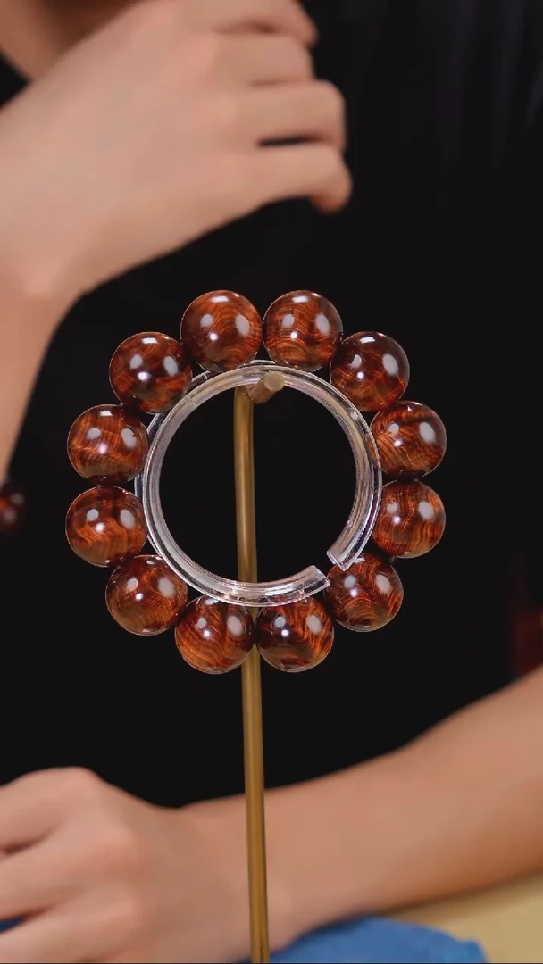 手串/手链黄花梨/降香黄檀瓦**雪海南黄花梨老料紫油梨2.0