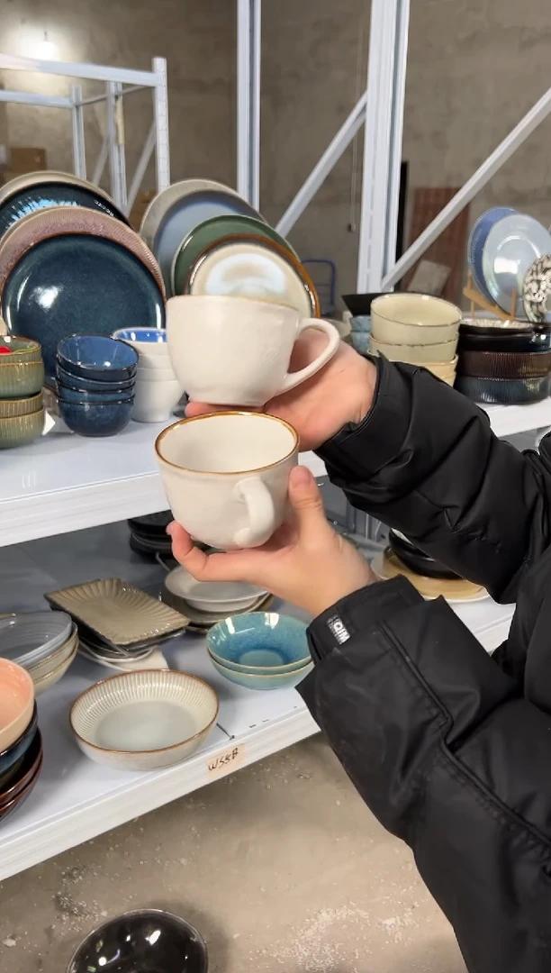 陶瓷外贸尾货瑕疵满20包邮X2 水杯