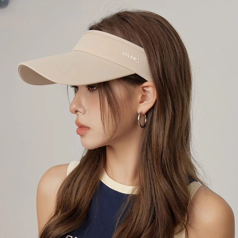 空顶帽速干夏可扎马尾空顶鸭舌帽子女防晒遮阳太阳帽运动遮阳帽