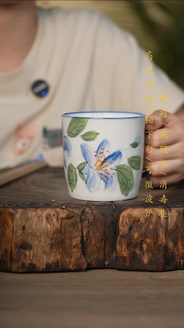 瓷片景德镇高温釉下彩可微波烤箱洗碗机