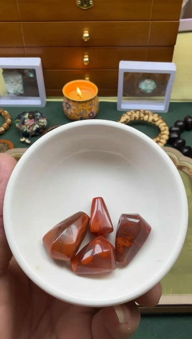 未镶嵌1南红玛瑙南红鲨鱼背三通多样性发其一