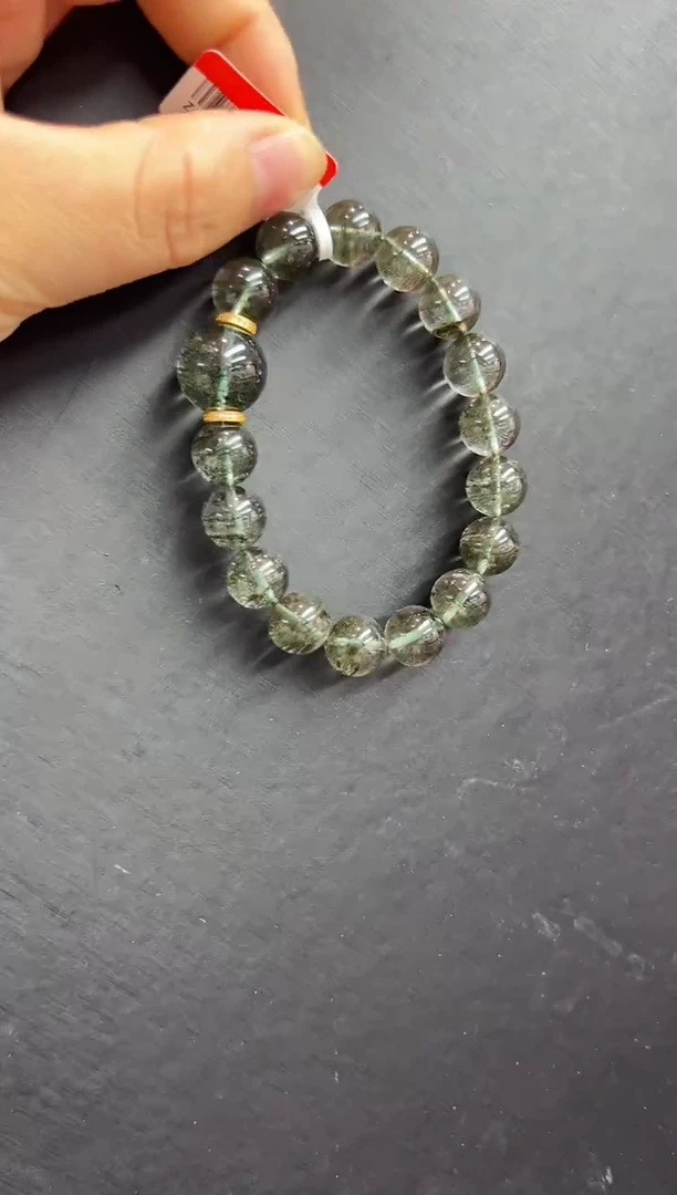 未镶嵌手串水晶绿幽灵事业亨通手串 Z24694