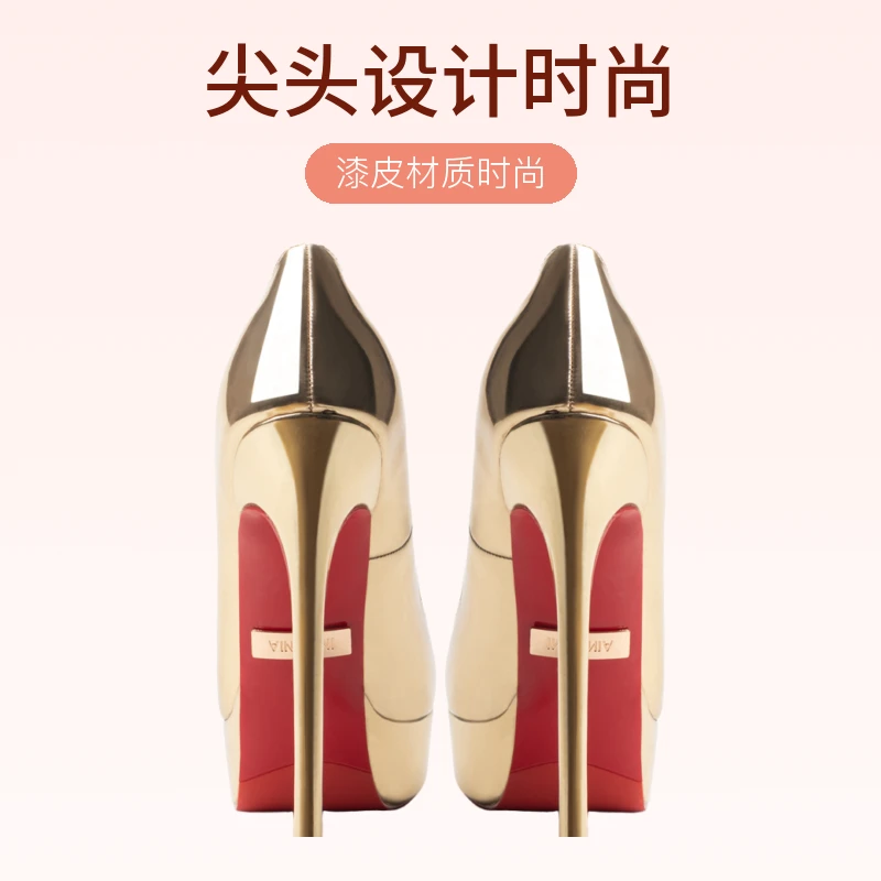 2024 超高跟鞋女2024新款春秋季款t台走秀性感14cm细跟女单鞋显瘦