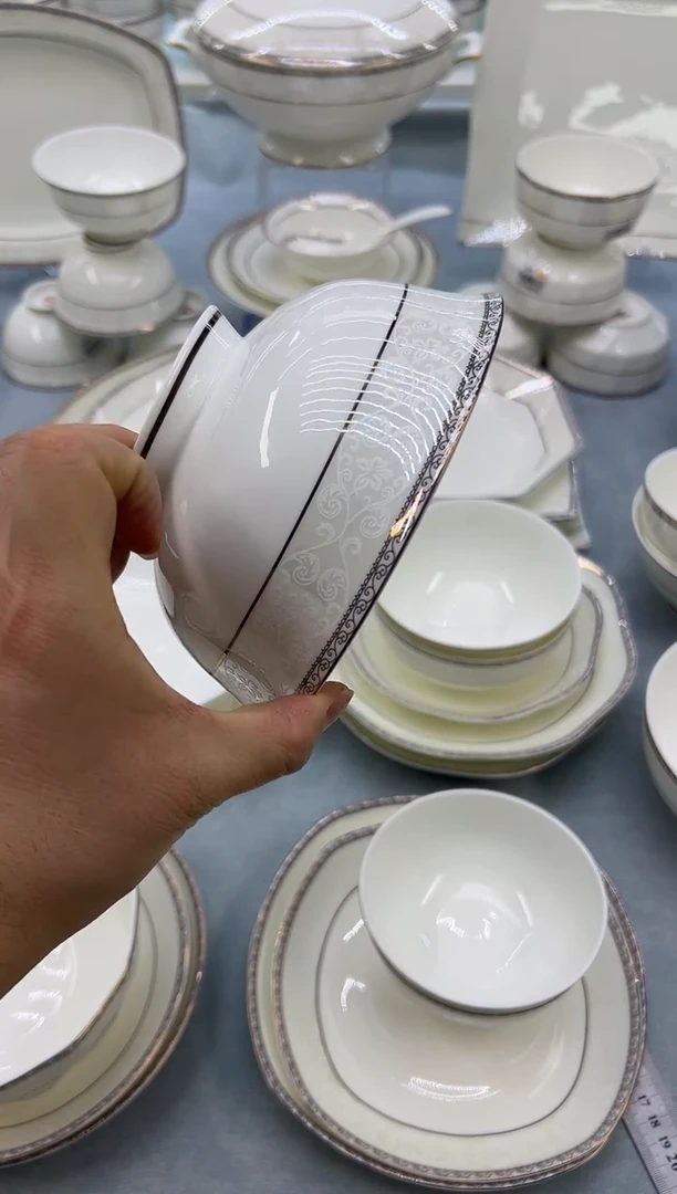 骨瓷玲珑6高2个