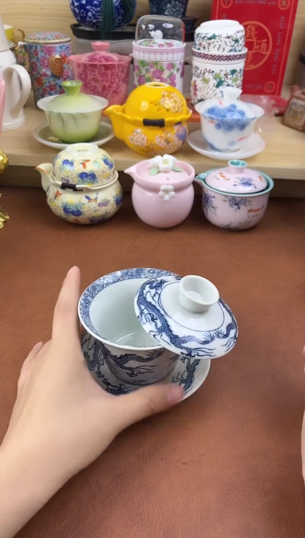 陶陶瓷茶具摆件旅行套组