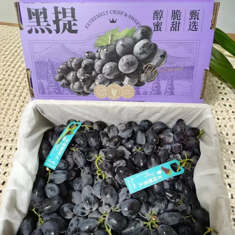 正宗新疆黑美人黑提当季新鲜水果/毛重4斤半以上礼盒装  顺/京