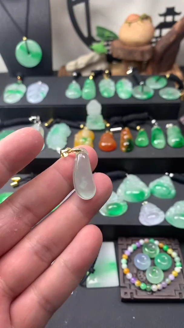颈饰未镶嵌翡翠所见即所得，一图一物