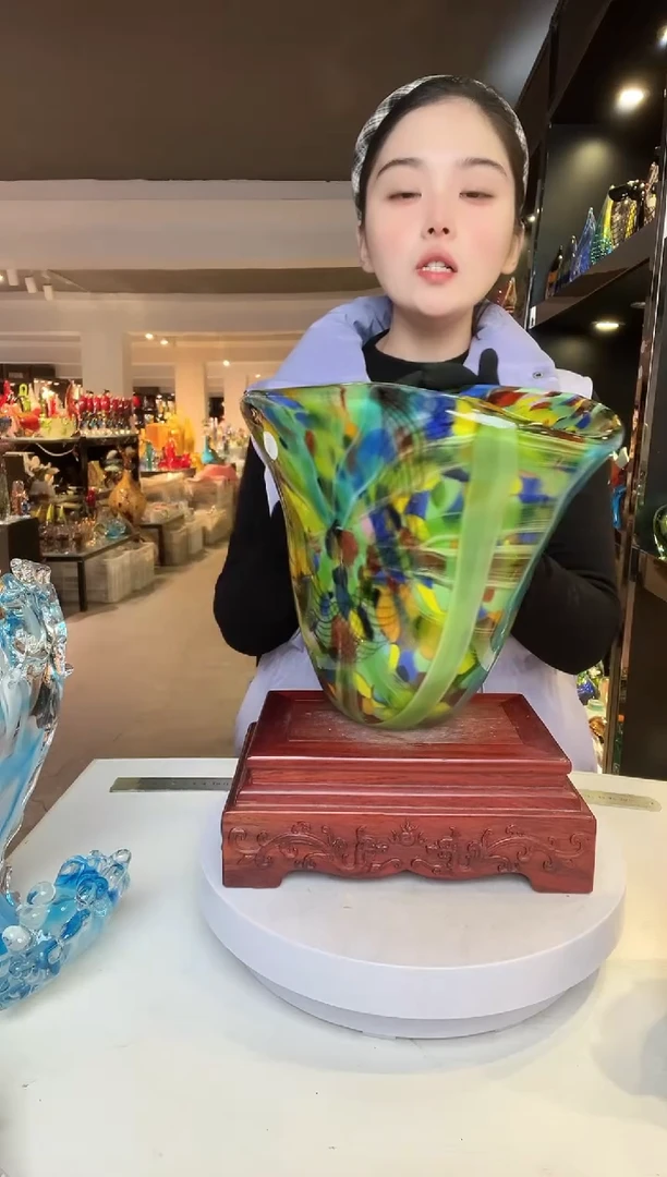 【闪购商品】茶盏琉璃摆件家居摆件