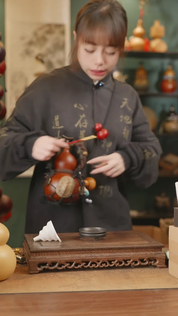 【闪购商品】83号精品天然大漆工艺防渗内胆酒葫芦~