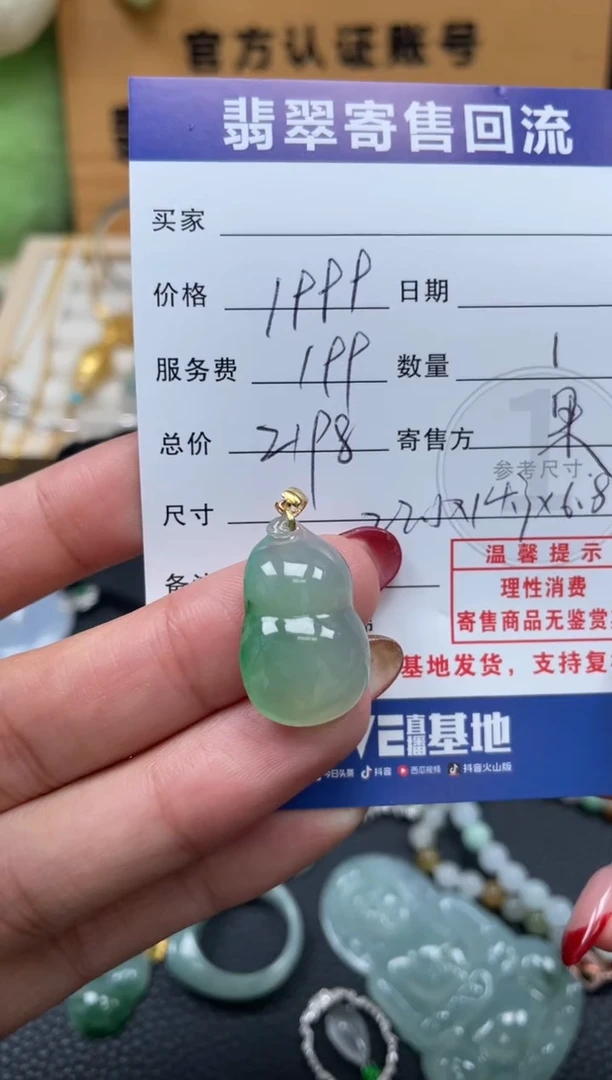 颈饰18K金镶嵌翡翠10152688