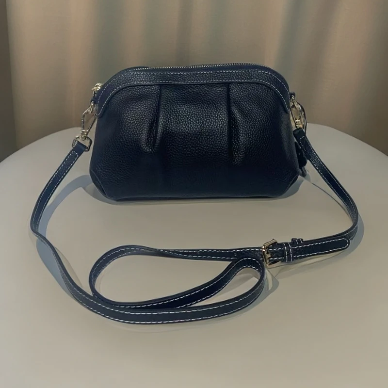 【林姐精选】云朵包潮流时尚牛皮(金色五金）6688