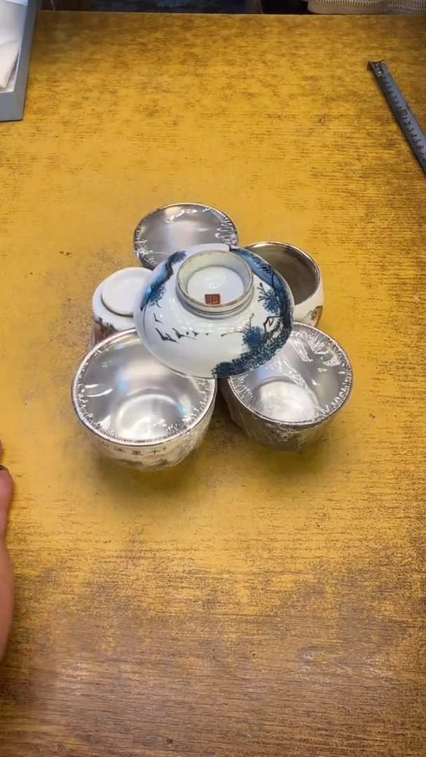 瓷器瓷器瑕疵破破49随机五件氧化