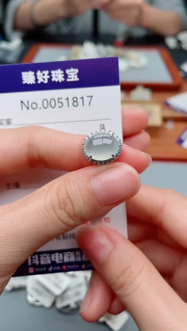 翡翠戒指银S925镶嵌.........