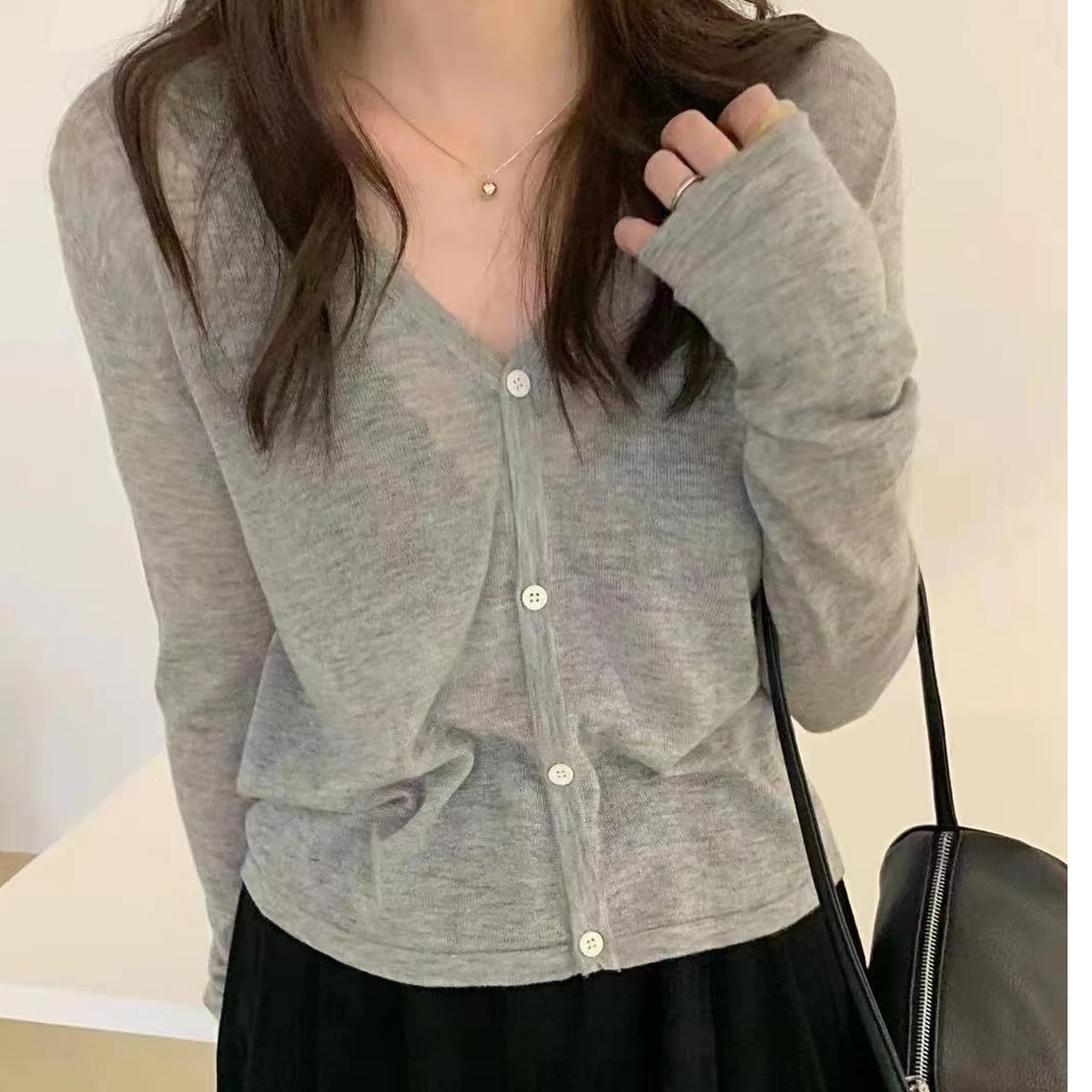 2025新款春季V领小开衫 25-03