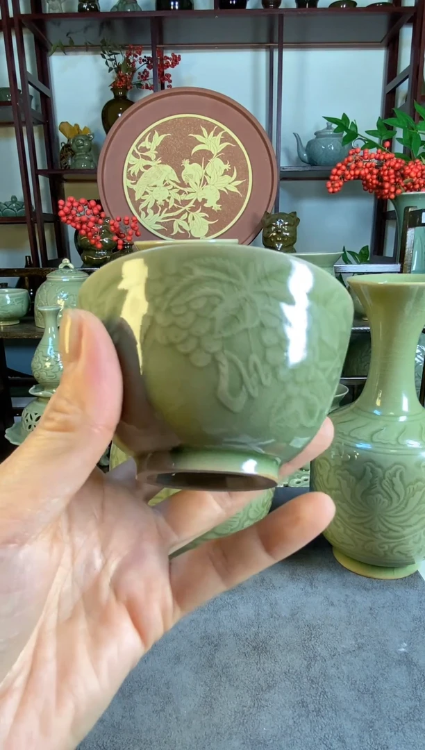 微瑕 片儿白 葡萄主人杯 一只