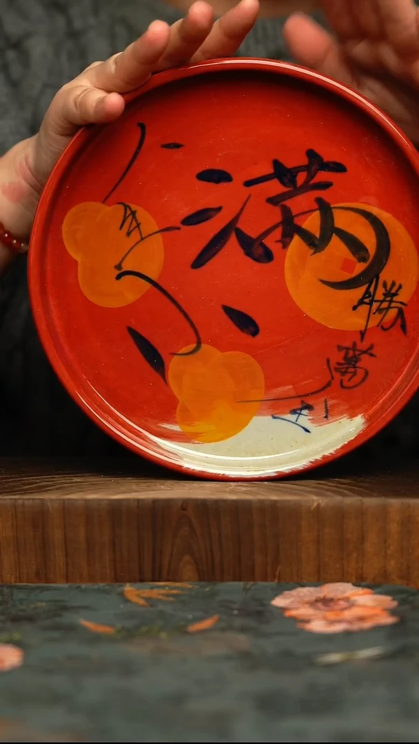 杯釉下彩手工手绘同款陶器