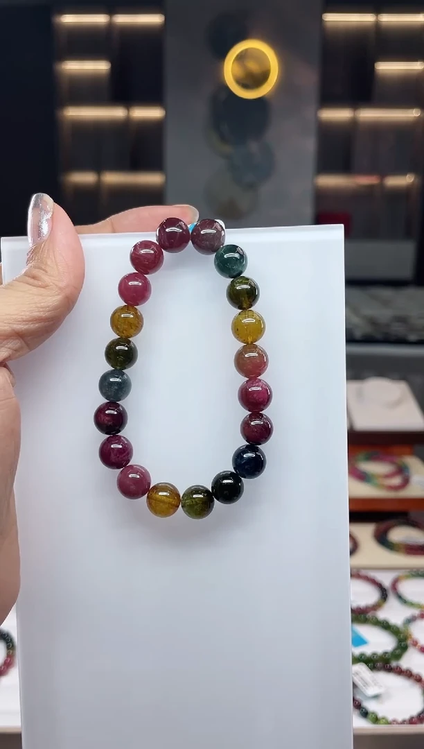 单圈手串未镶嵌碧玺（多样性发一条）Q