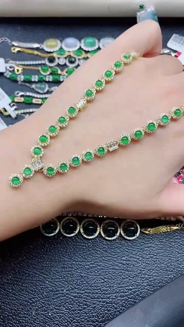 银S925镶嵌戒指翡翠1