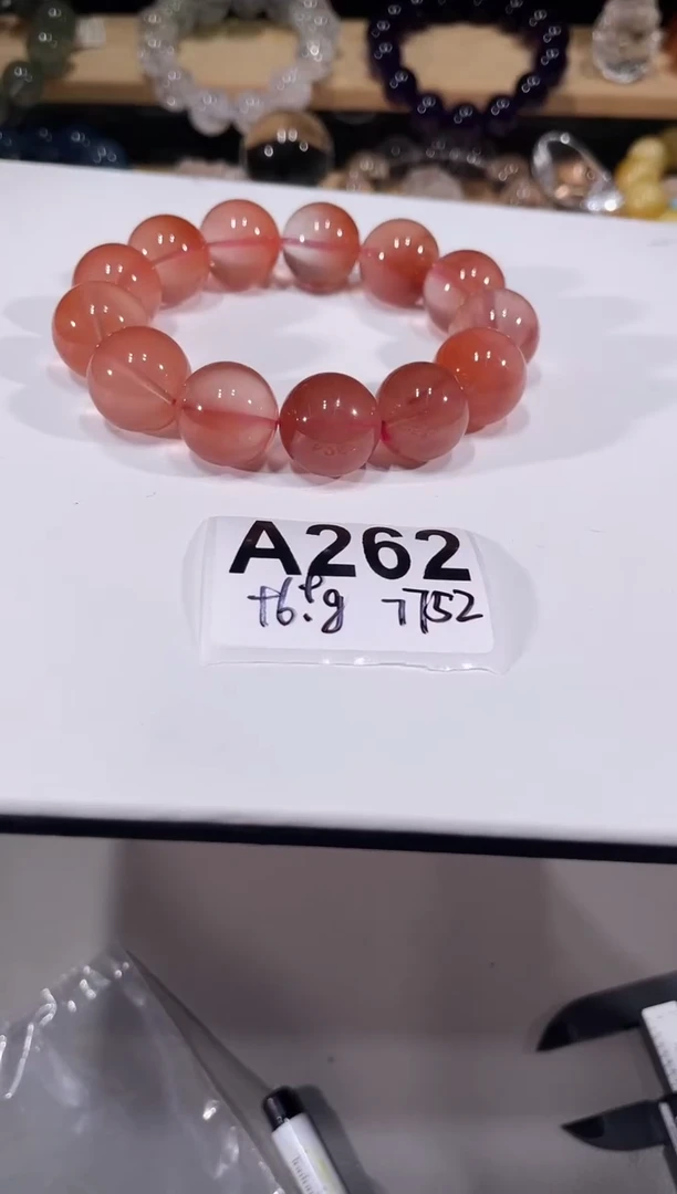 未镶嵌手链水晶A262红兔毛手链