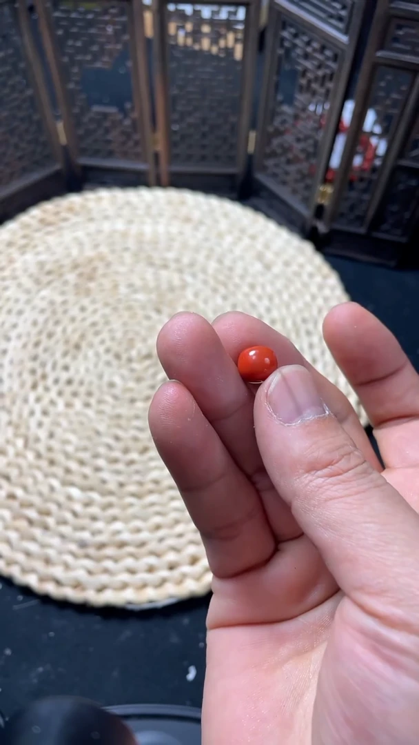 未镶嵌圆珠南红玛瑙圆珠9+mm