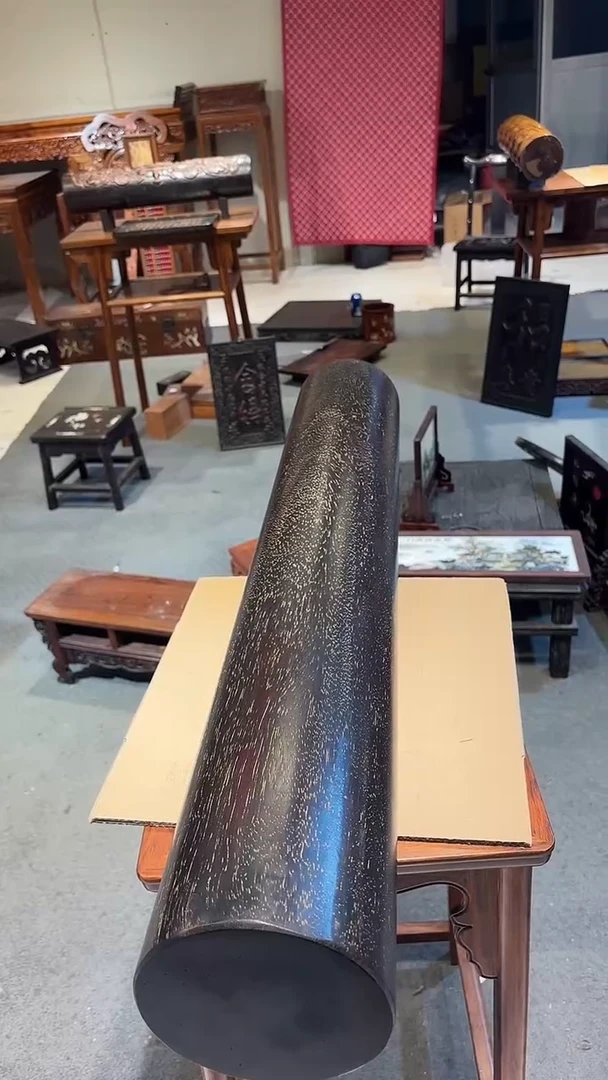 木木头款彬**礼紫檀素面横财88长的