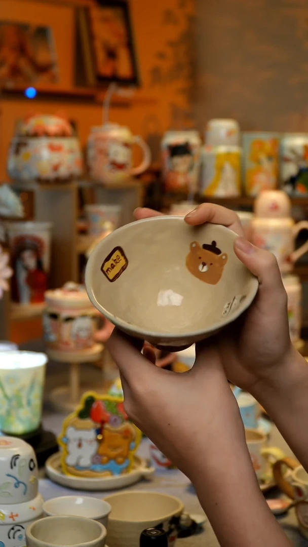 【闪购商品】杯陶瓷景德镇高温釉下彩&A760