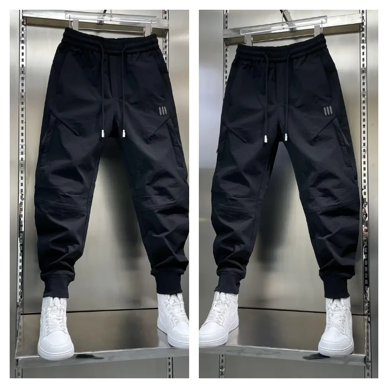 2025年美式工装机能风冲锋裤春季新款潮牌防风高街户外束脚卫裤