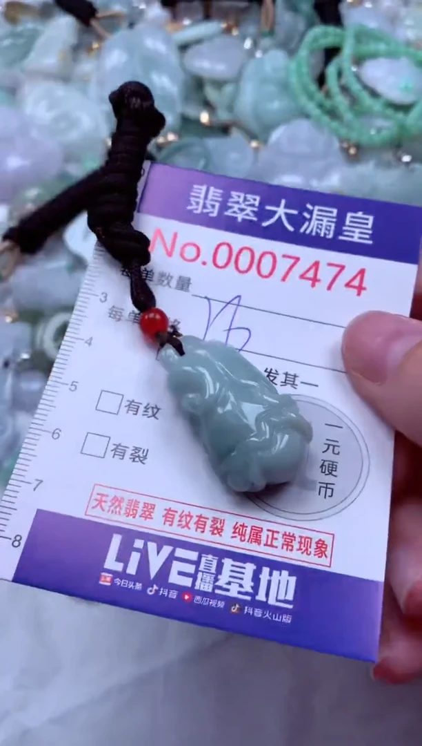 吊坠(不含链)未镶嵌翡翠7474