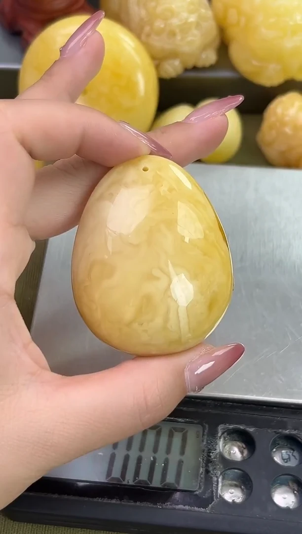 裸石琥珀未镶嵌天然琥珀蜜蜡吊坠