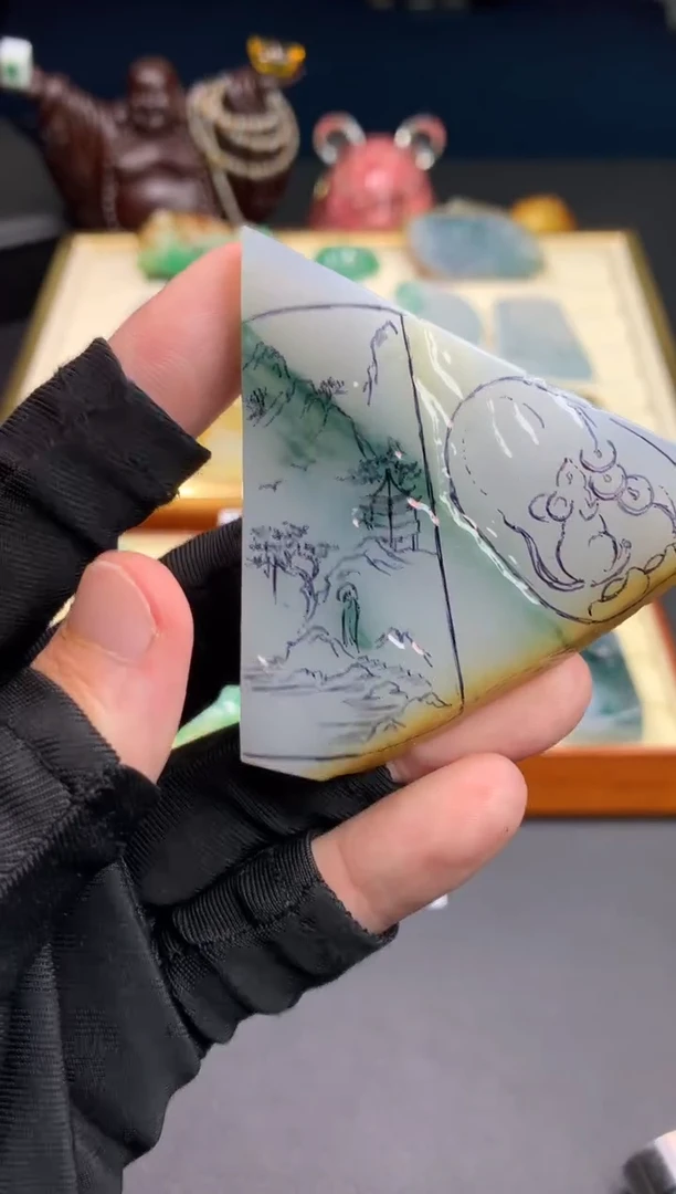未镶嵌定制翡翠天然翡翠裸石（包工）