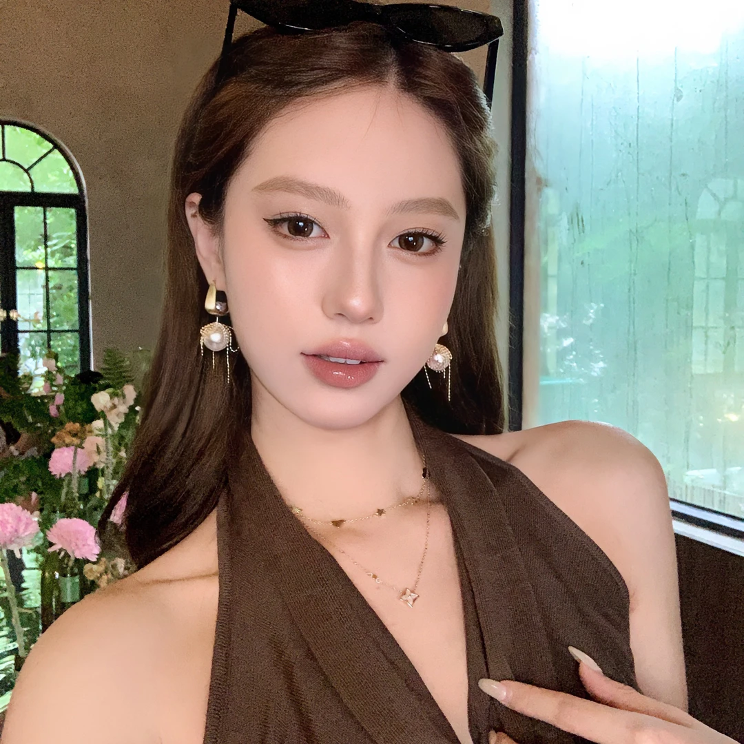 合金仿珍珠耳饰 奥菲利亚 法式珍珠流苏耳环女小众独特高级感耳饰