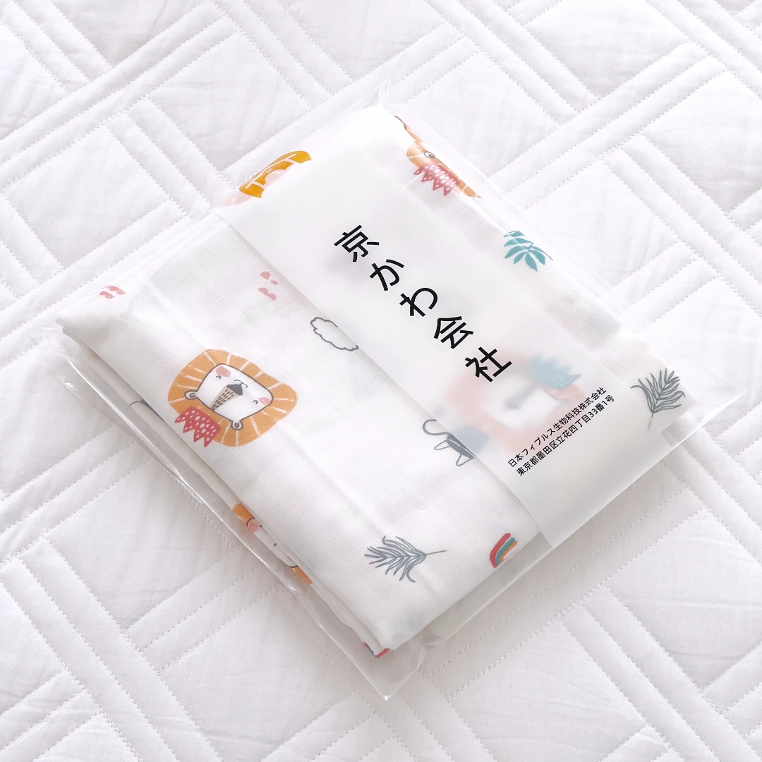 【京かわ会社】竹纤维毯夏季冷感毯 单人盖毯120*150cm 橙色小狮
