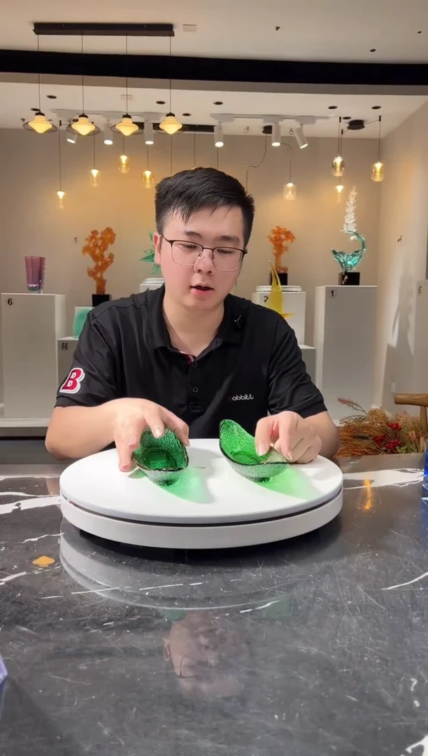 摆件巴比特美学-绿色果碟