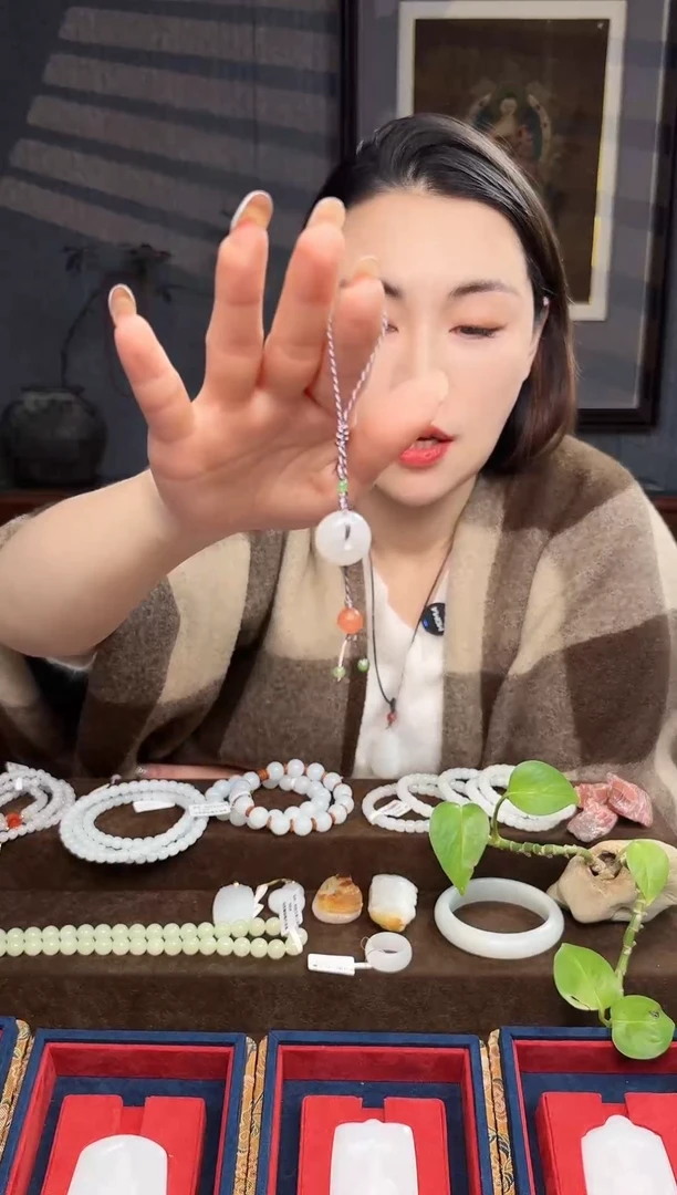 未镶嵌和田玉手机链和田玉平安扣手机挂件