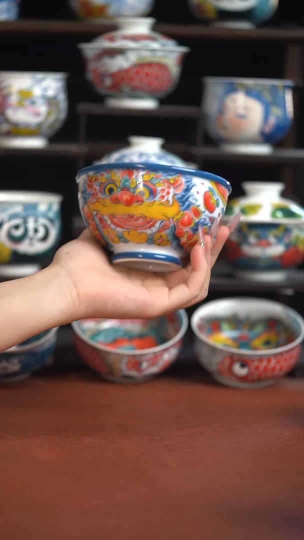 昨明蓝边米饭碗（宠粉福利）