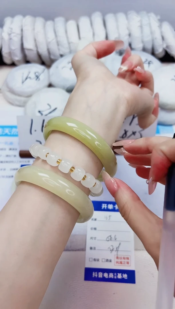 石英质玉手镯未镶嵌165-晴水-圈口58