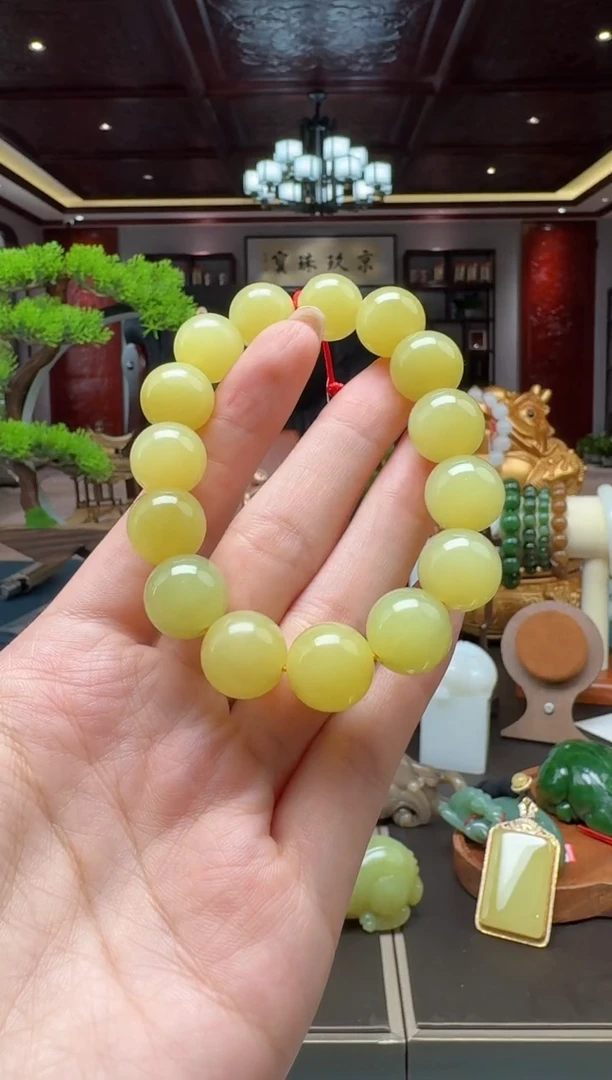 未镶嵌手串和田玉111hk14