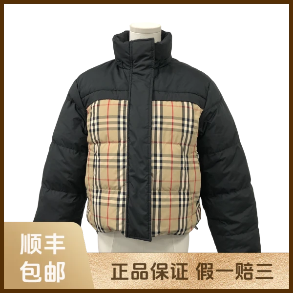 妃鱼/博柏利/尼龙/羽绒服/95新/s零九一六