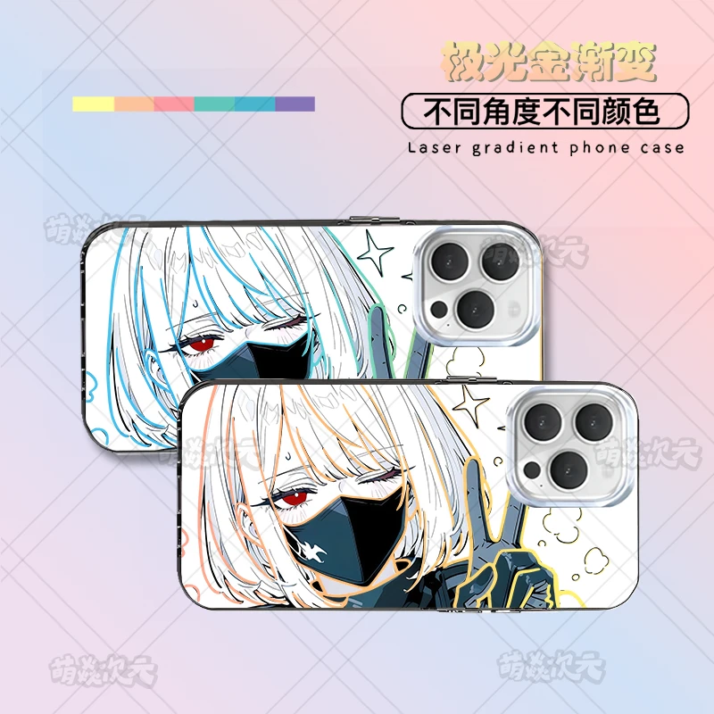 三角洲麦晓雯适用苹果华为VIVO小米OPPO一加二次元极光金手机壳